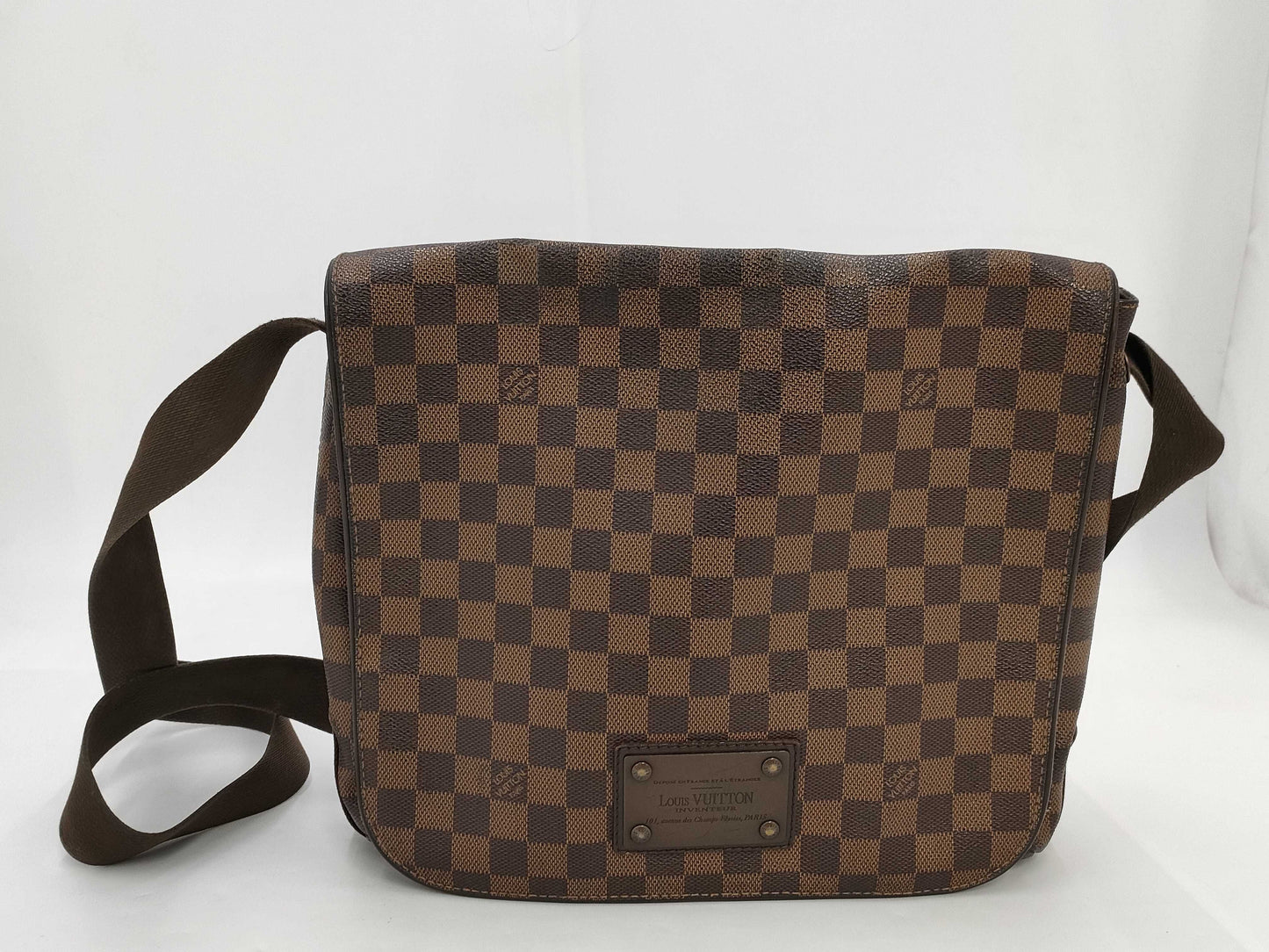 LOUIS VUITTON Louis Vuitton Damier Ebene Flap Crossbody Bag Shoulder Bag