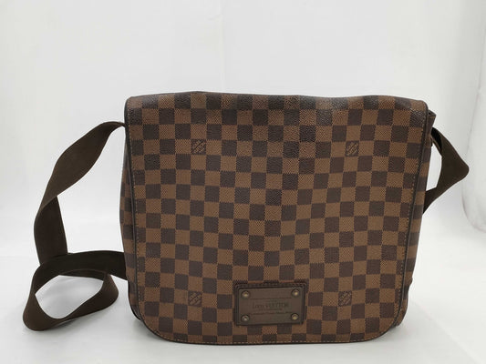 LOUIS VUITTON Louis Vuitton Damier Ebene Flap Crossbody Bag Shoulder Bag