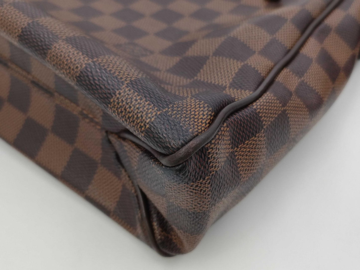 LOUIS VUITTON Damier Ebene Brown Flap Crossbody Bag Shoulder Bag