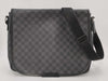 LOUIS VUITTON Damier Graphite Large Men's Flap Crossbody Bag Shoulder Bag