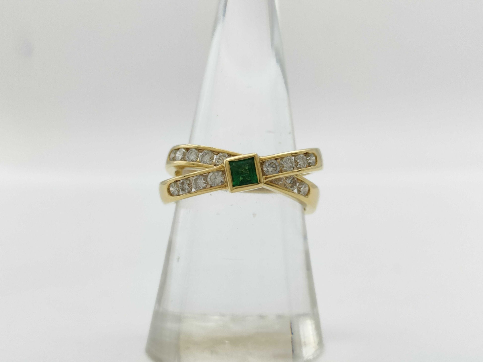 TASAKI Emerald D0.74ct K18 6.6g Ring 