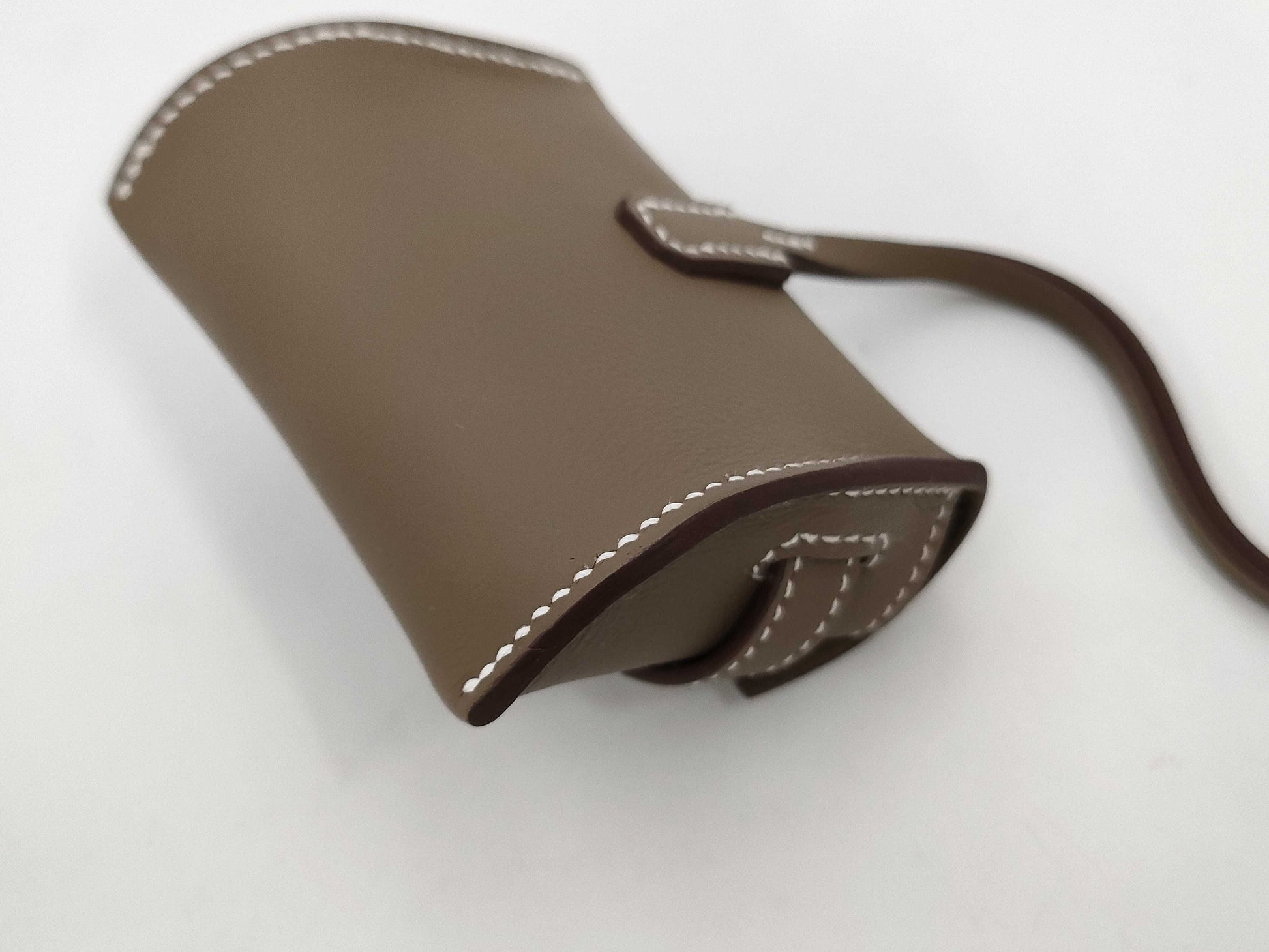 HERMES Kelly Festival Etoupe K Stamp Key Case/Key Holder