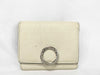 BVLGARI Bulgari Tri-fold Wallet, Beige Leather