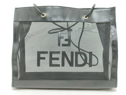 FENDI FF logo tote bag black tote bag