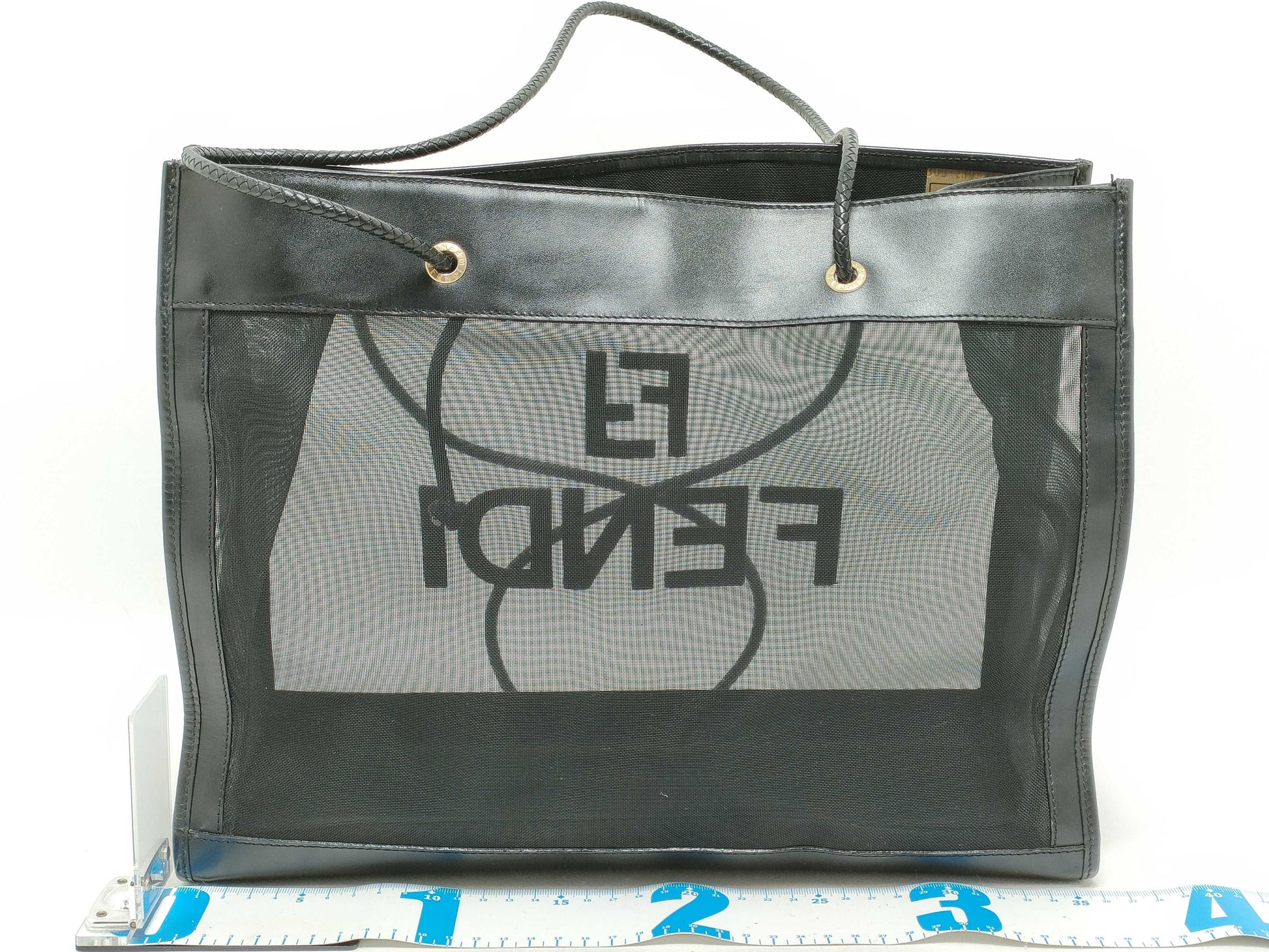 FENDI FF logo tote bag black tote bag
