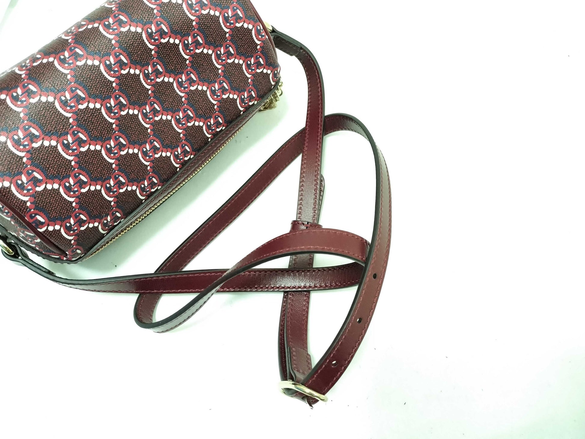 GUCCI GG Shadow Shoulder Bag 796231 Red Shoulder Bag