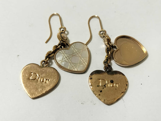 Dior Heart Motif Earrings