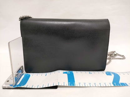 FENDI Chain Wallet Multi-Stud Leather Wallet