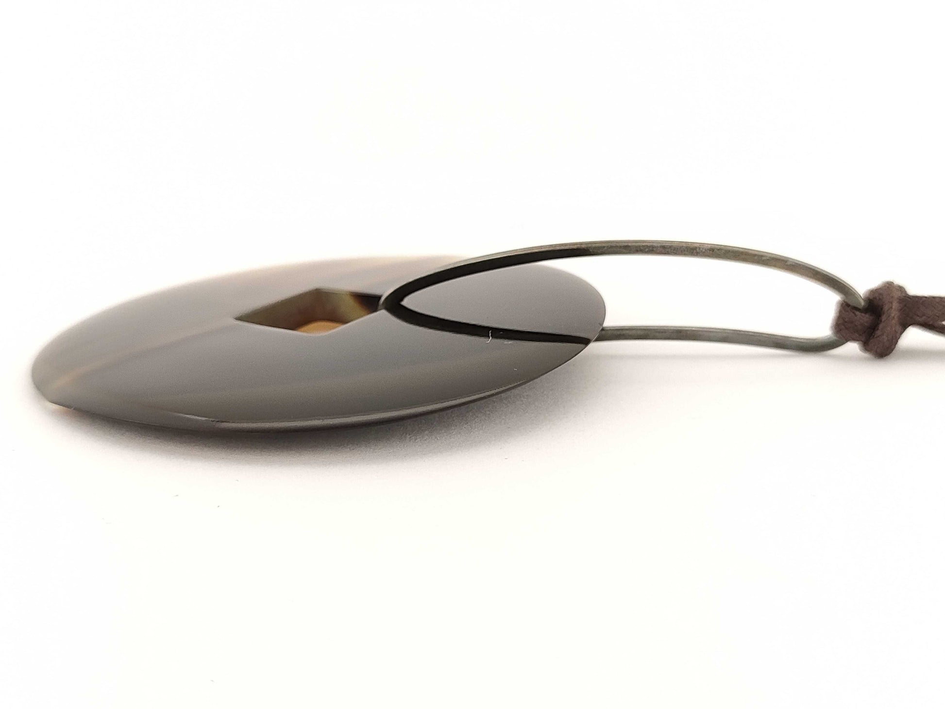 HERMES Buffalo Horn Necklace