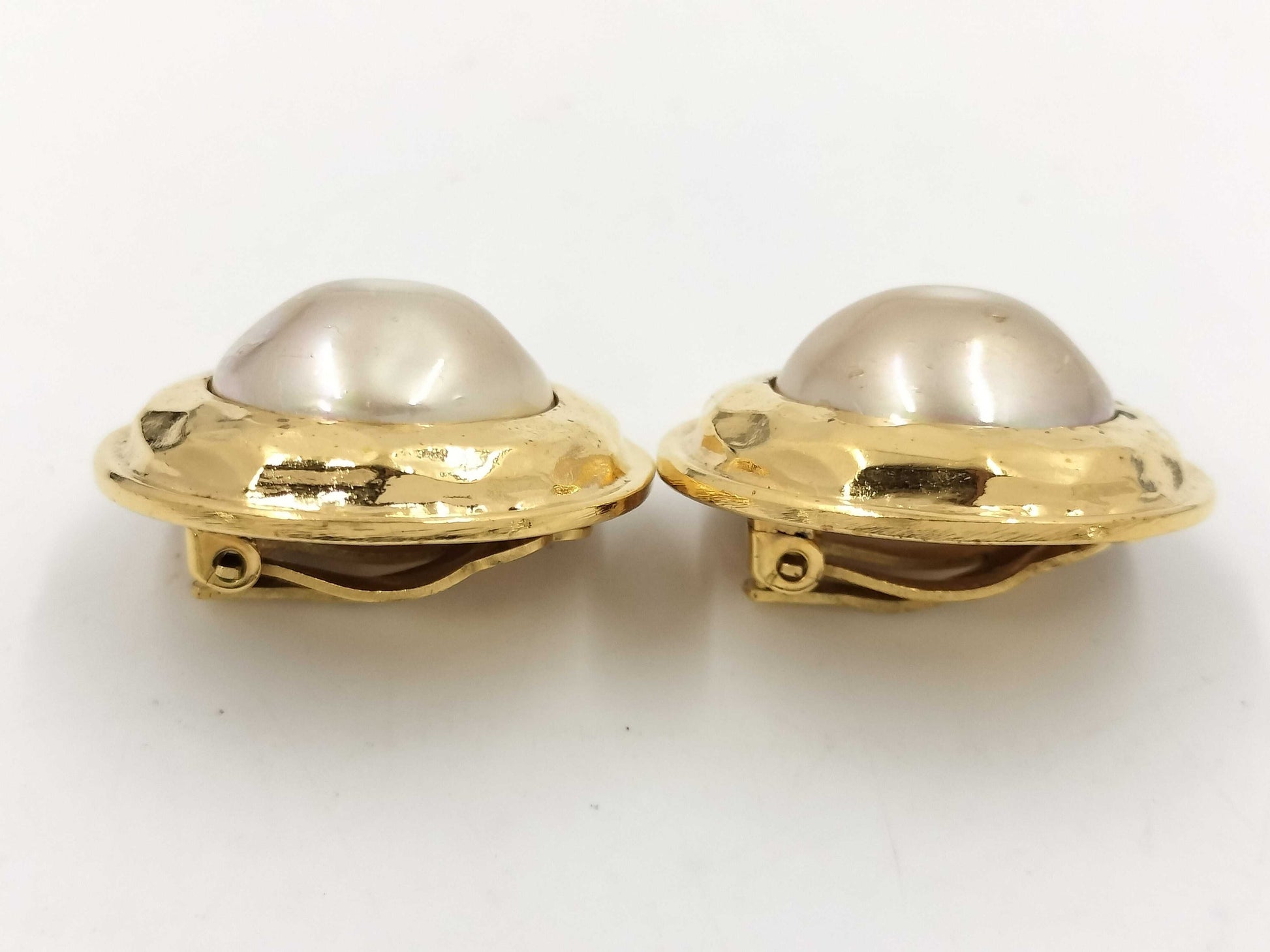 CHANEL Faux Pearl Earrings