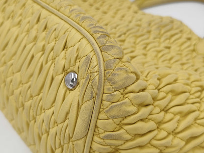 Miu Miu 2-way shoulder bag with nappa crystal and leather handbag