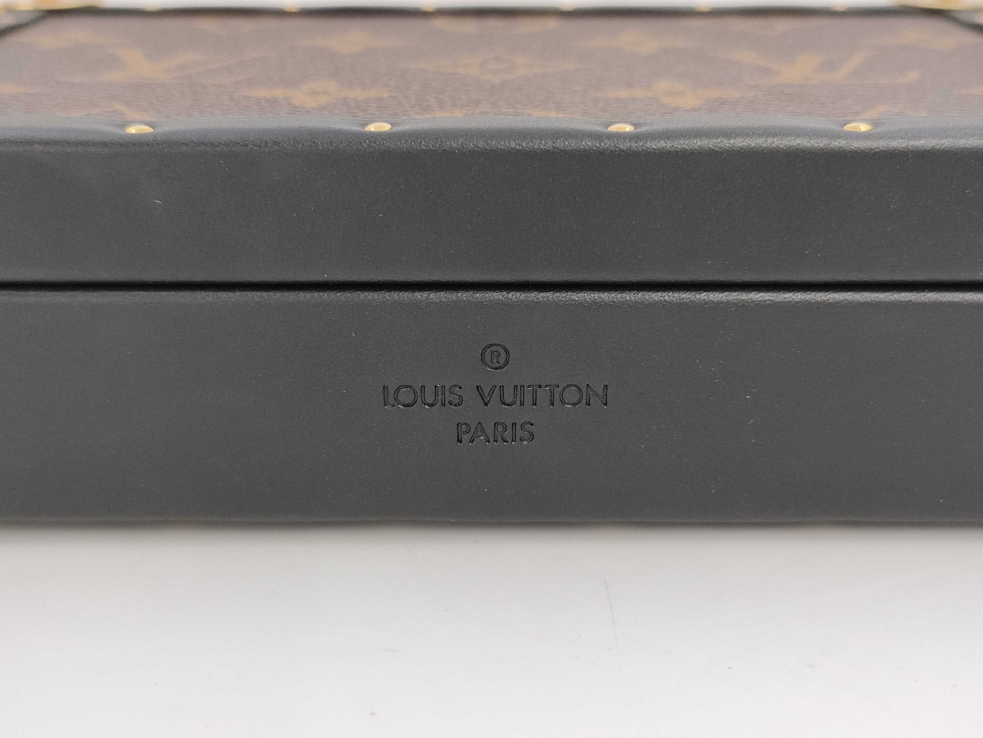LOUIS VUITTON Jewelry Box Trunk Monogram GI0555 Vanity Bag
