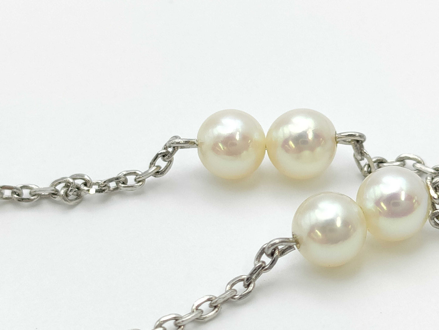 Pearl diameter: Approx. 4.0-6.1mm, 14K gold, 2.2g, Bracelet/Bangle 