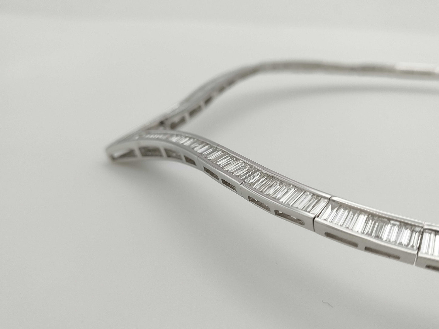 D10.73ct K18WG 40.6g Necklace 