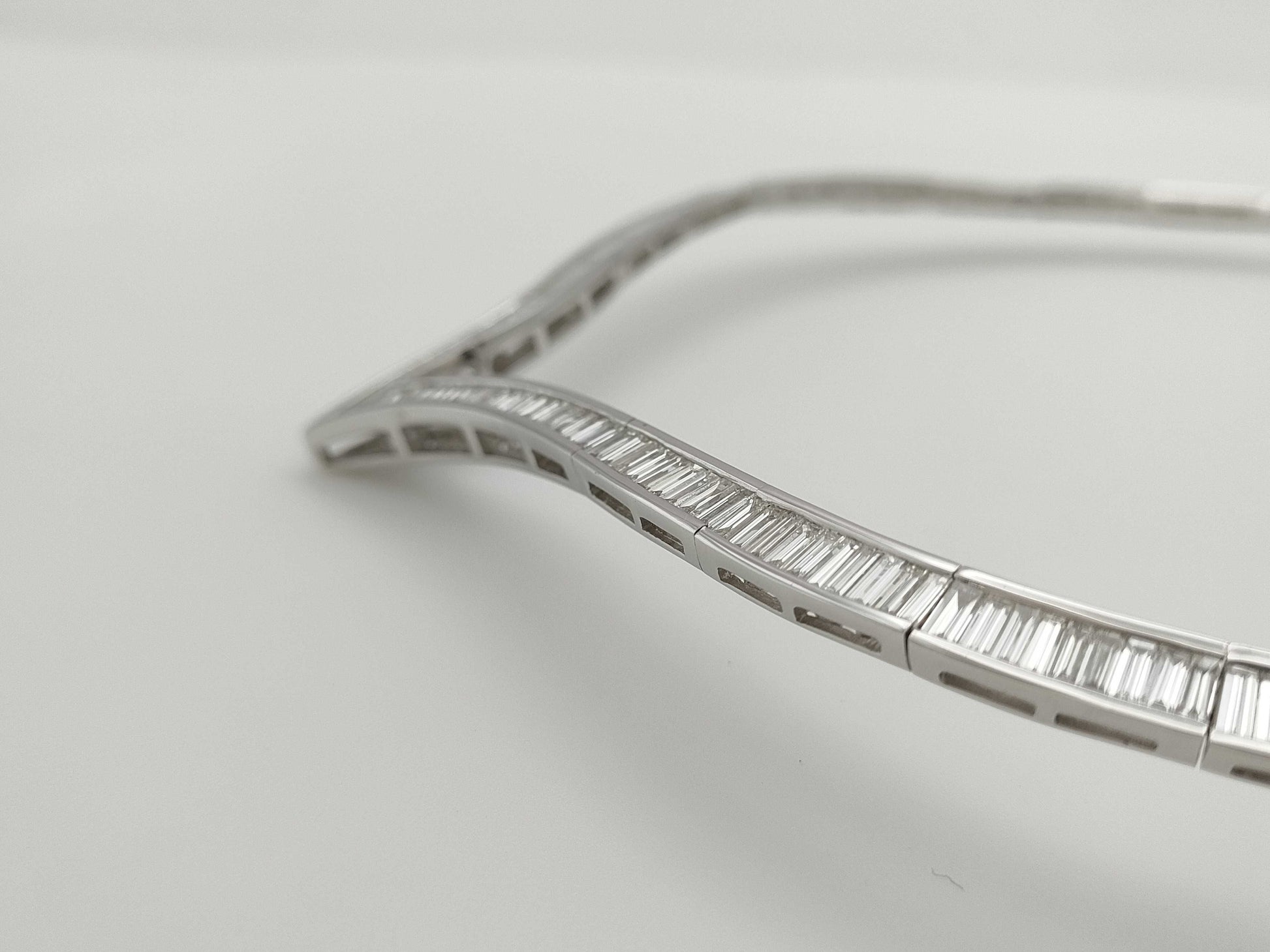 D10.73ct K18WG 40.6g Necklace 