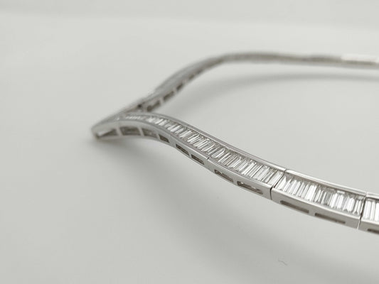 D10.73ct K18WG 40.6g Necklace 