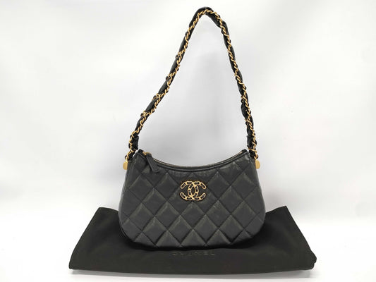 CHANEL Chanel 19 Lambskin Hobo Chain Shoulder Bag