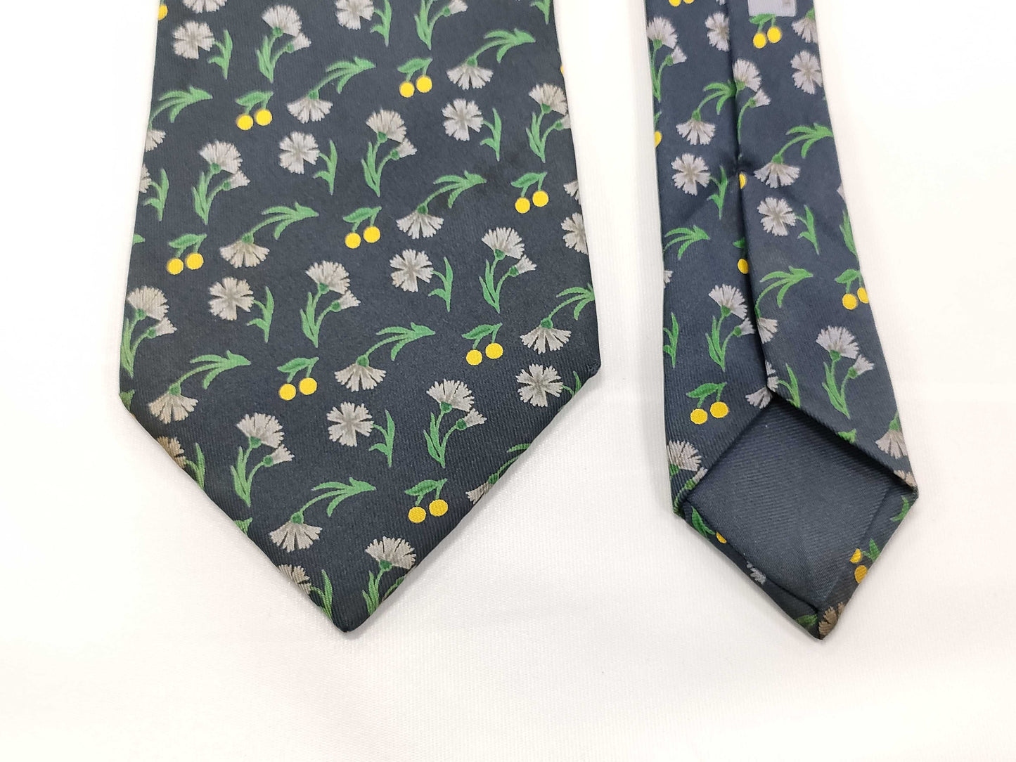 HERMES floral necktie