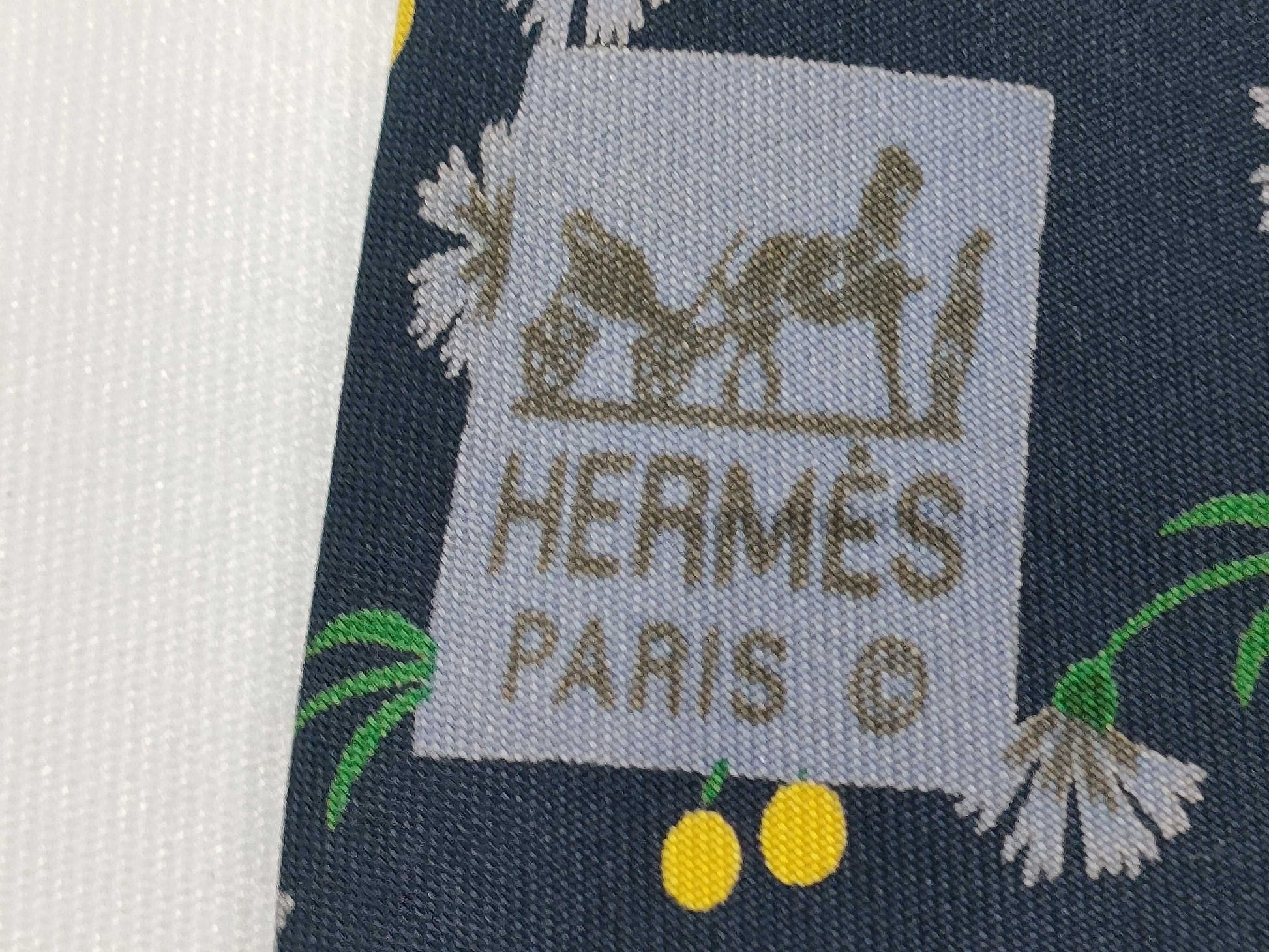 HERMES floral necktie