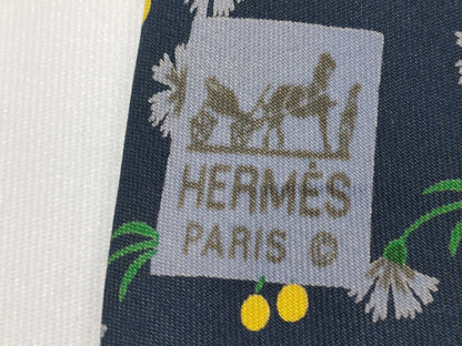 HERMES floral necktie