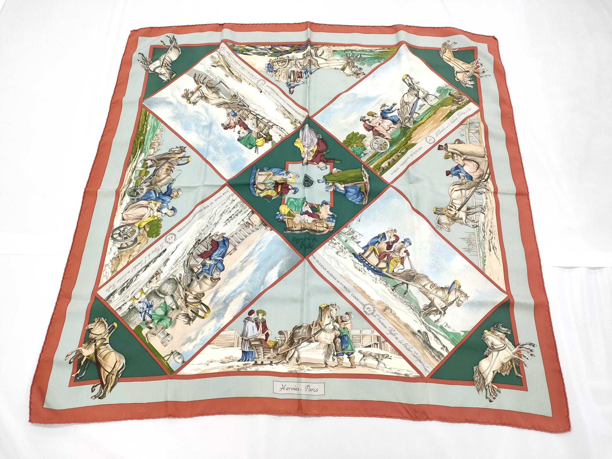 HERMES Carré 90 Voyages En Russie Scarf for Russia Travel