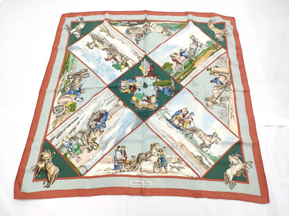 HERMES Carré 90 Voyages En Russie Scarf for Russia Travel