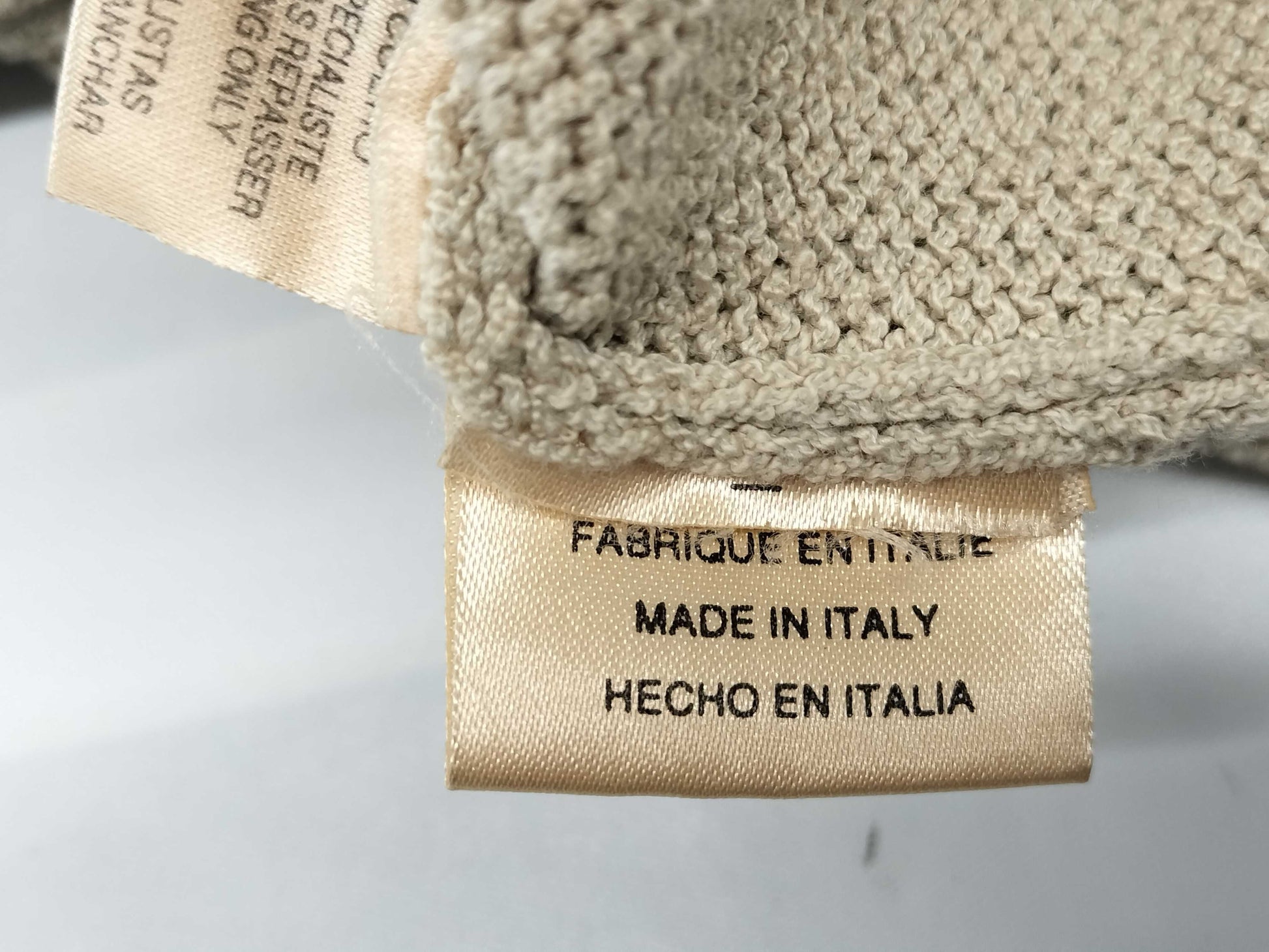 HERMES Openwork Half-Zip Knit Top