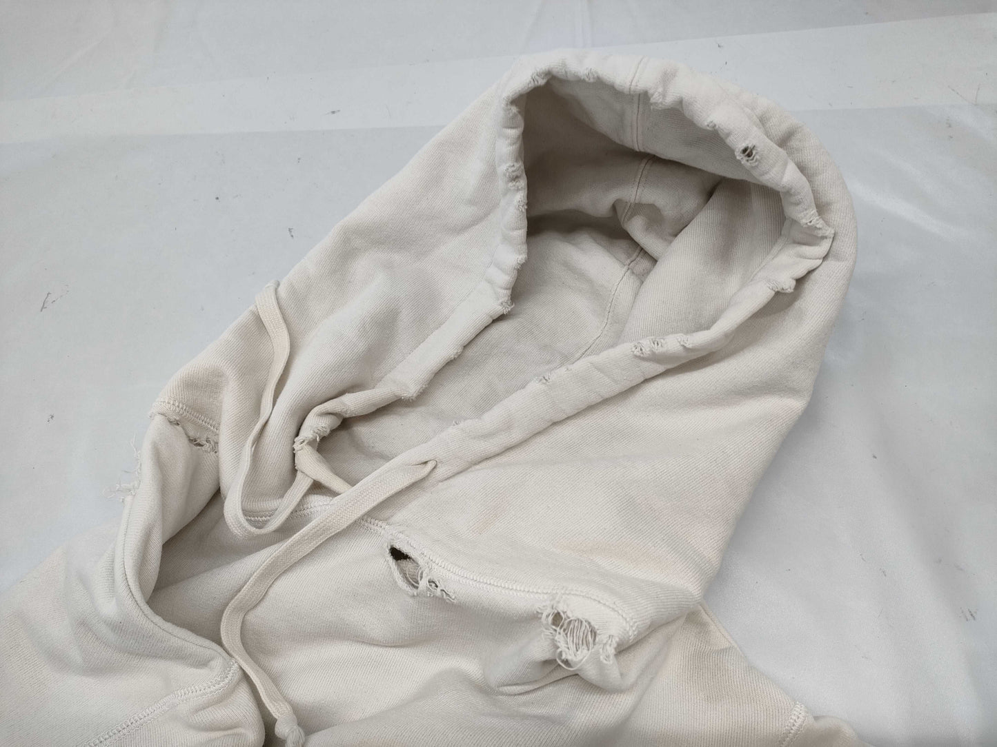 GUCCI think thank distressed hoodie, XL, top