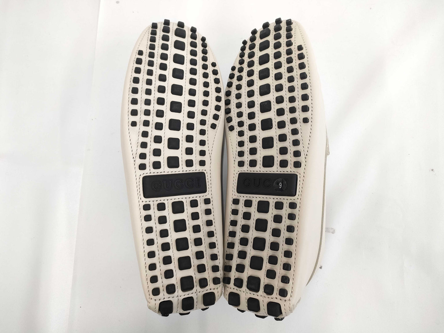 GUCCI Interlocking G Driving Leather Loafers Size 9