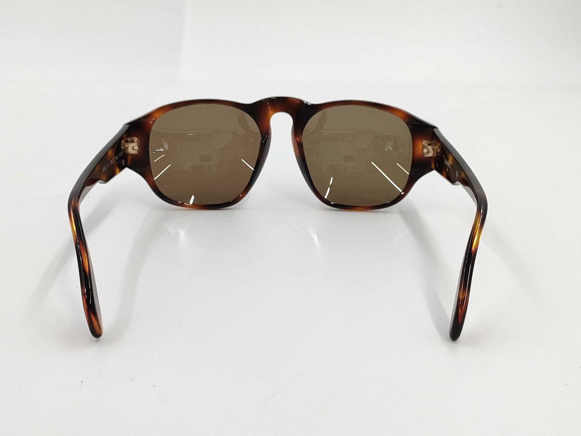 CHANEL Chanel Coco Mark Tortoiseshell Sunglasses Sunglasses and Glasses