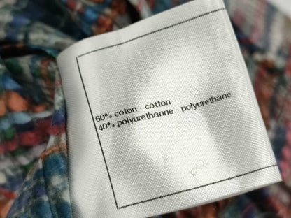 CHANEL Coco Button Tweed Print Raincoat, Size 34