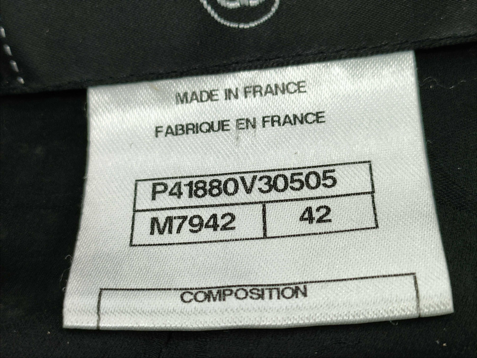 CHANEL Coco Mark Trim Tweed Coat Size 42