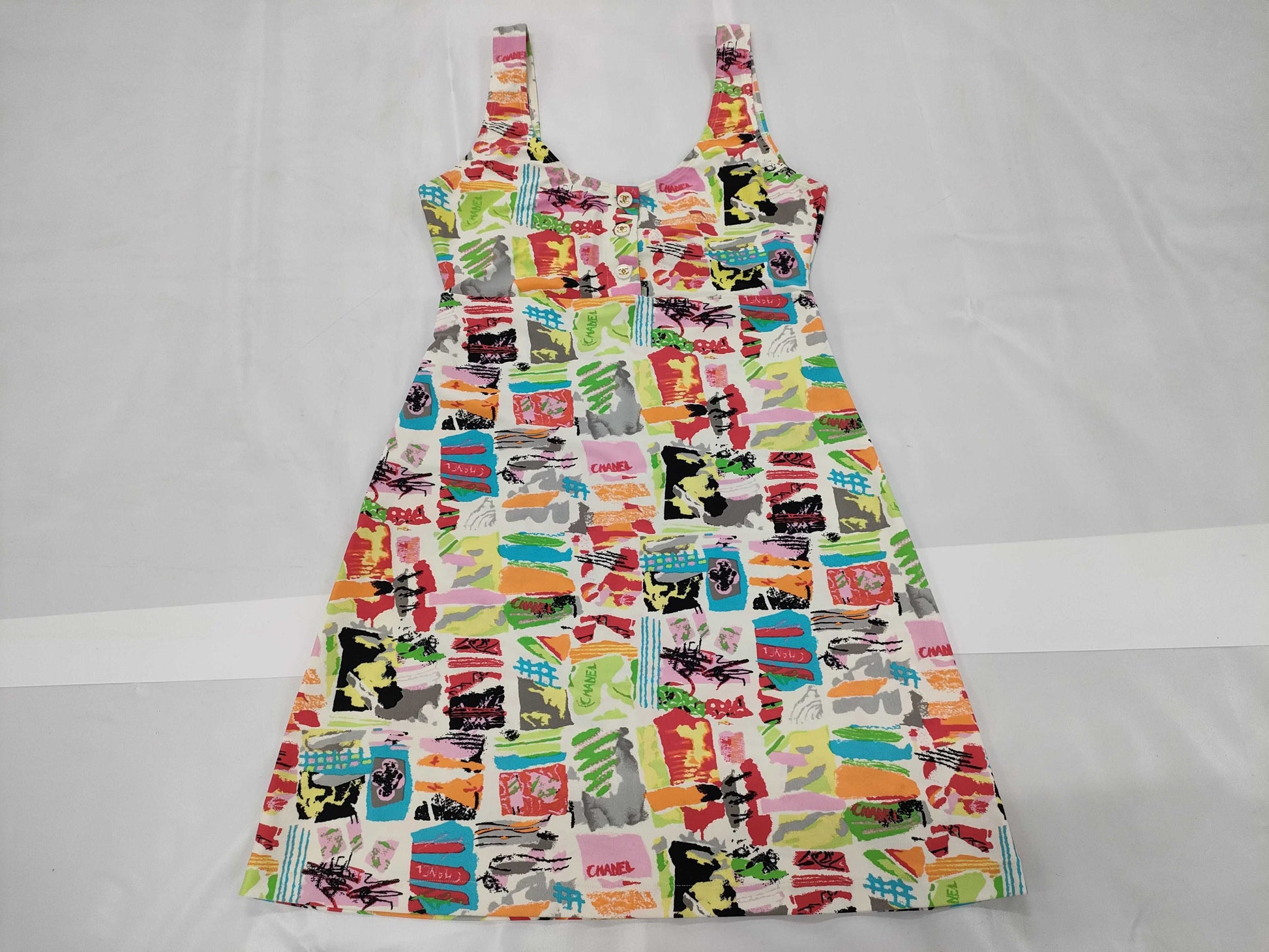 CHANEL Coco Mark Dress P08602V05328 Multicolor Size 38 Dress