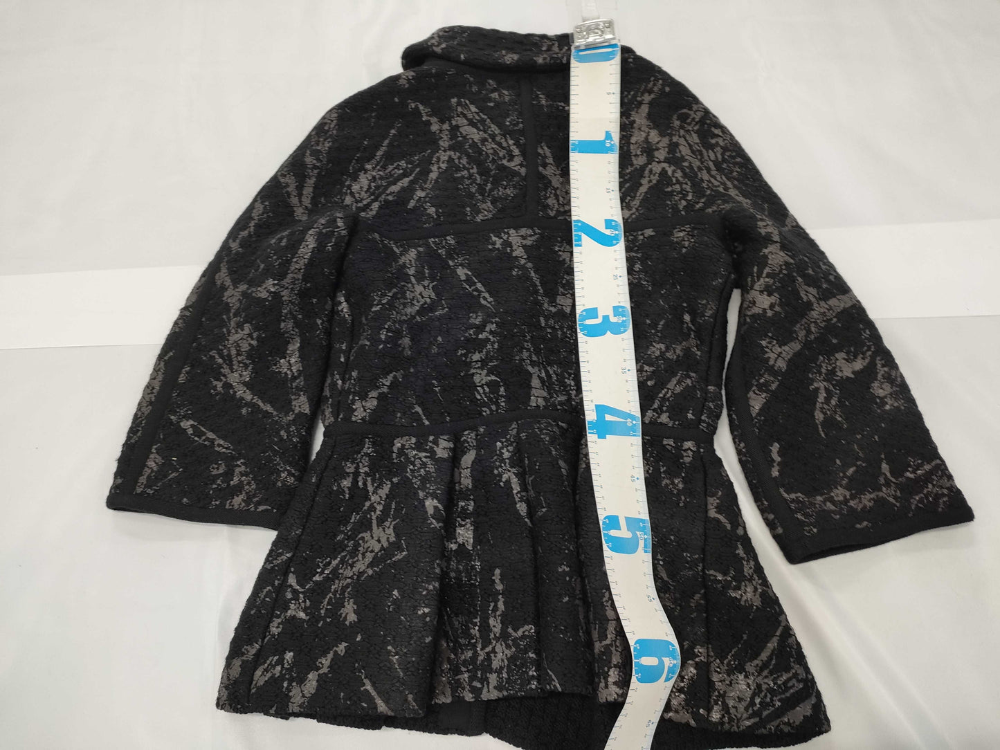 CHANEL P42495 Half Coat Black Size 38 Jacket