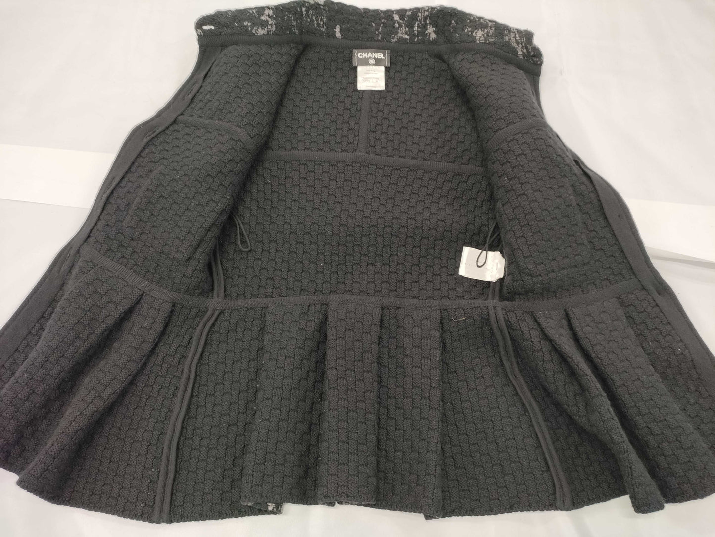 CHANEL P42495 Half Coat Black Size 38 Jacket