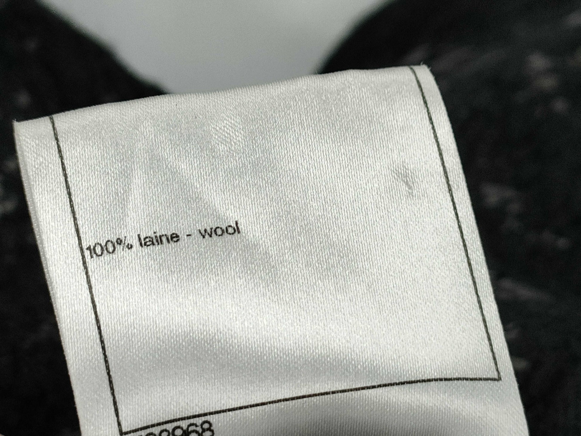 CHANEL P42495 Half Coat Black Size 38 Jacket