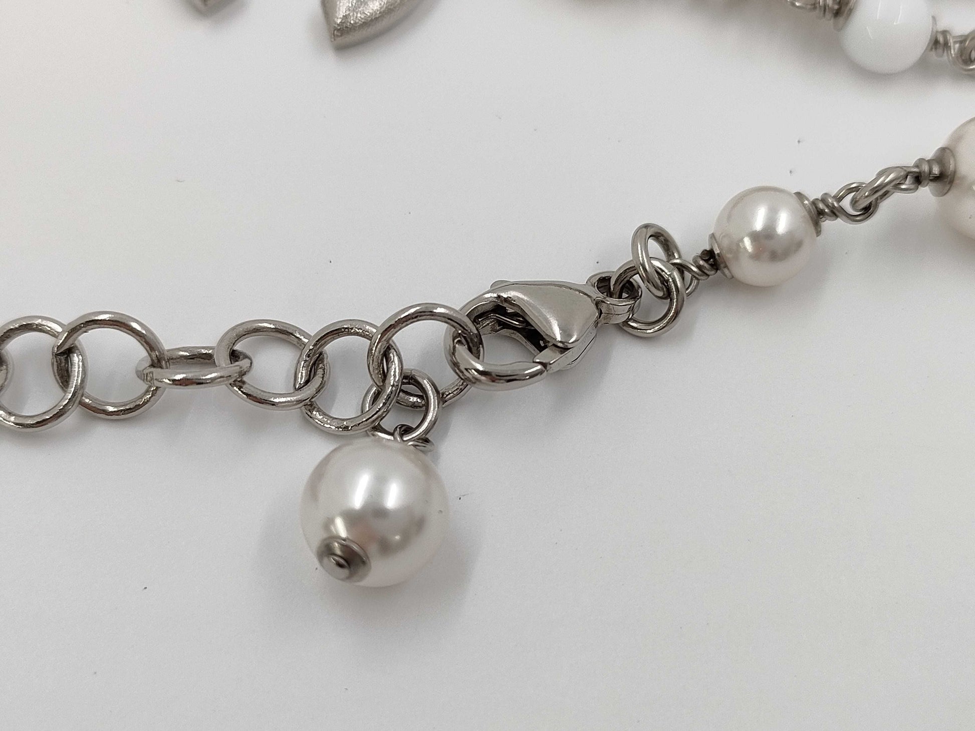 CHANEL Coco Mark Costume Pearl Long Necklace