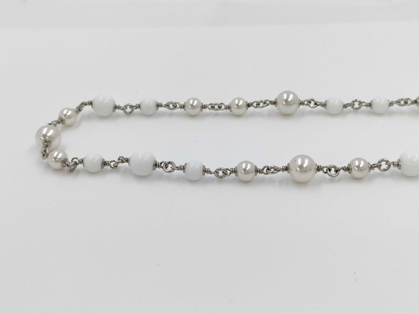 CHANEL Coco Mark Costume Pearl Long Necklace