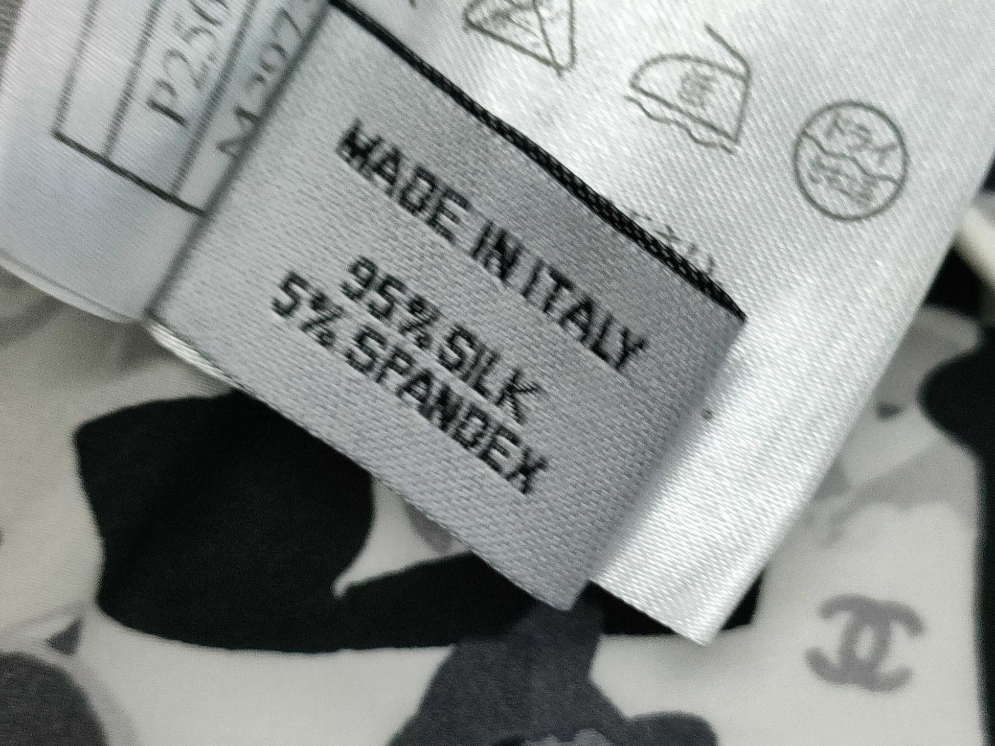 CHANEL Coco Mark Flower Print Silk Camisole, Size 36, Top