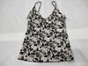 CHANEL Coco Mark Flower Print Silk Camisole, Size 36, Top