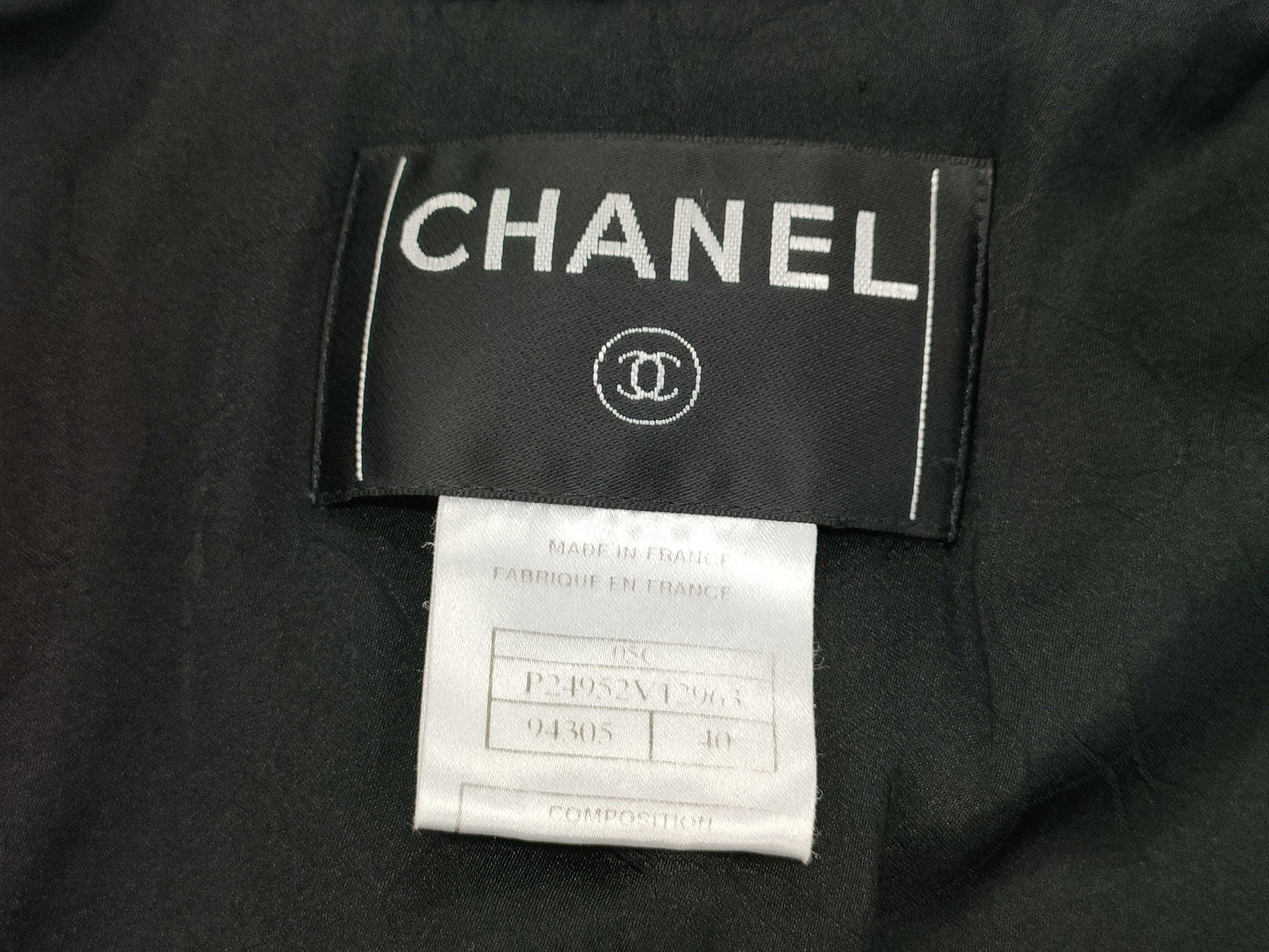 CHANEL Coco Mark Emblem Tailored Jacket Size 40