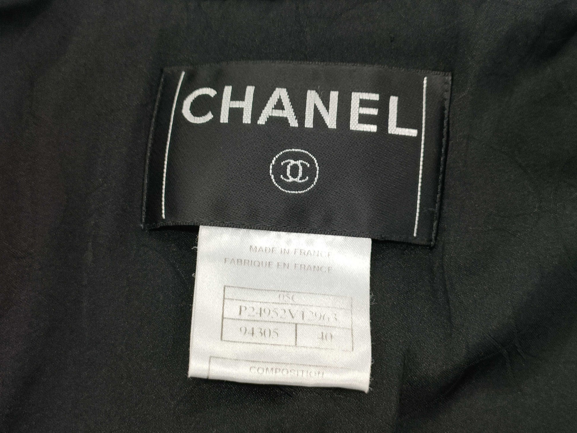 CHANEL Coco Mark Emblem Tailored Jacket Size 40