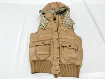 BURBERRY Hooded Down Vest, Size 38