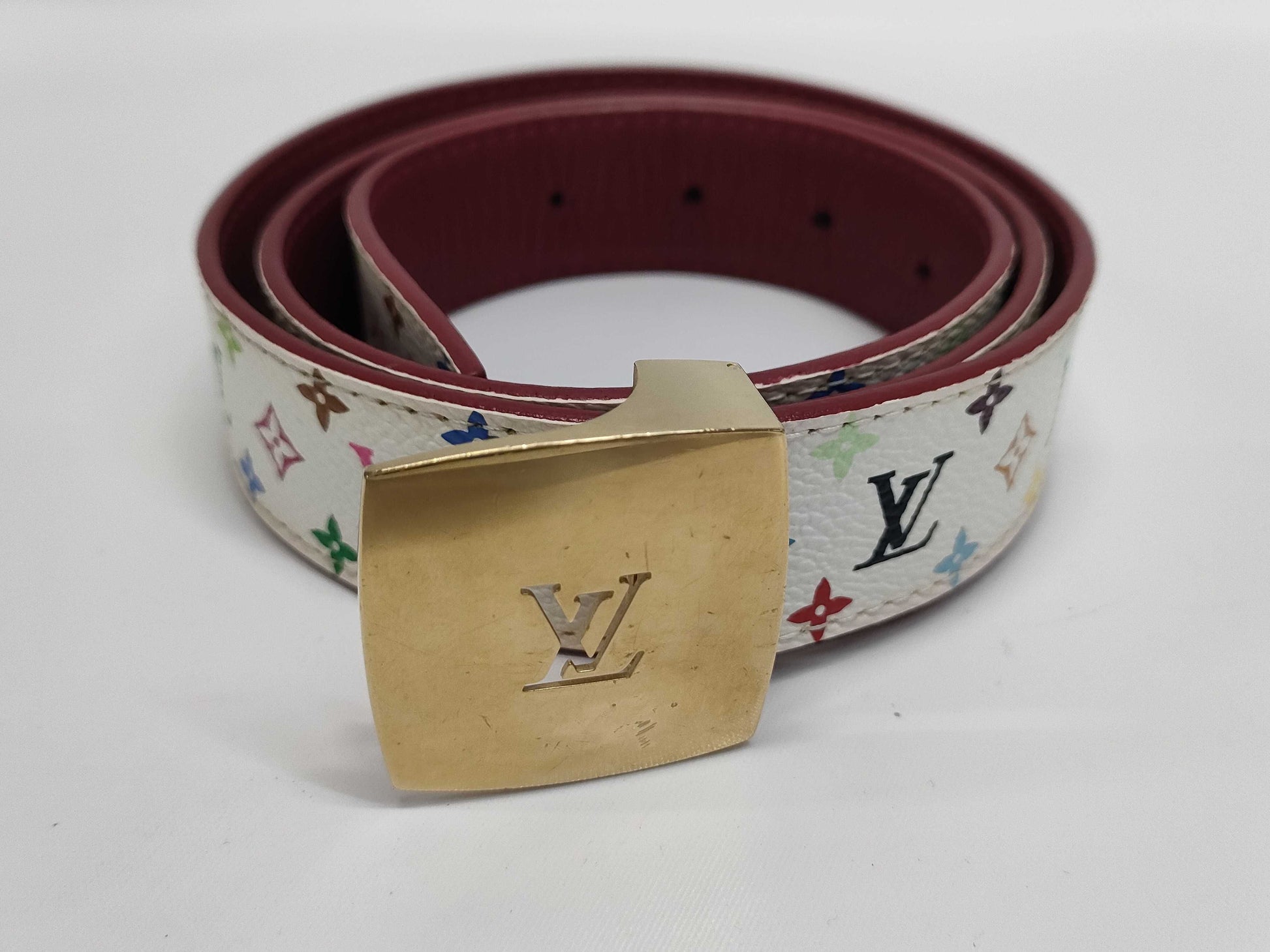 LOUIS VUITTON Monogram Multicolore Santur Belt