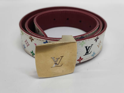 LOUIS VUITTON Monogram Multicolore Santur Belt