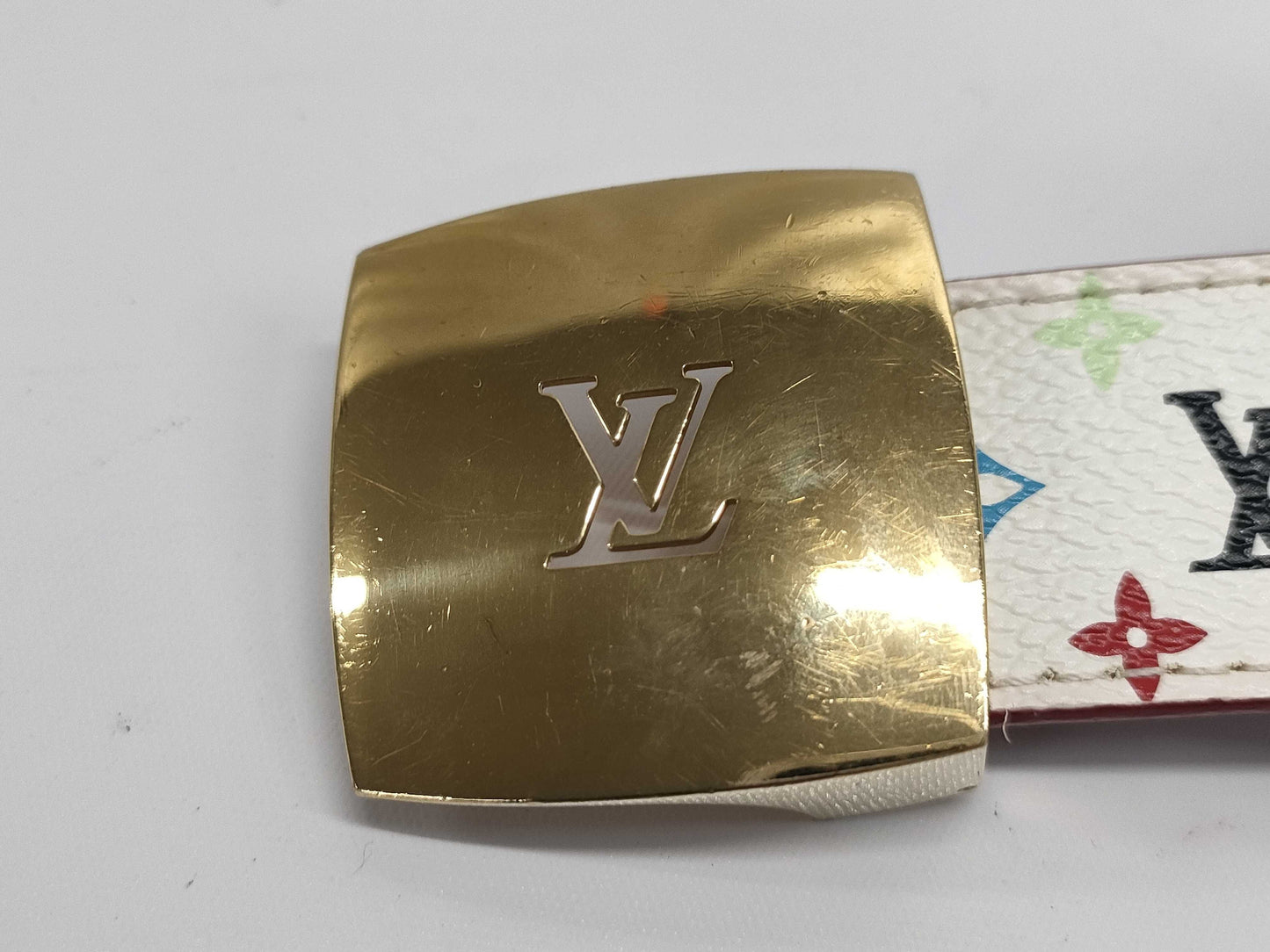 LOUIS VUITTON Monogram Multicolore Santur Belt