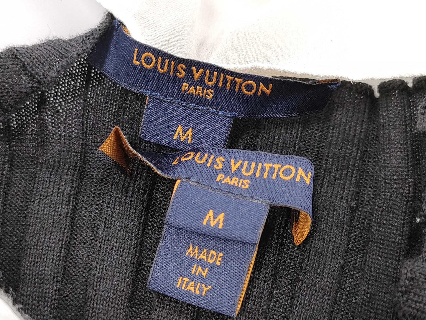 LOUIS VUITTON Monogram Knit Sleeveless Dress, Size M