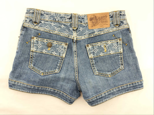 LOUIS VUITTON Monogram Denim Shorts