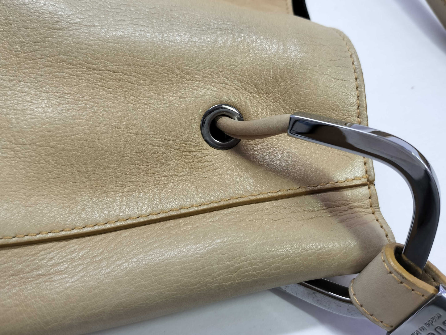 GUCCI Horsebit Leather Shoulder Bag