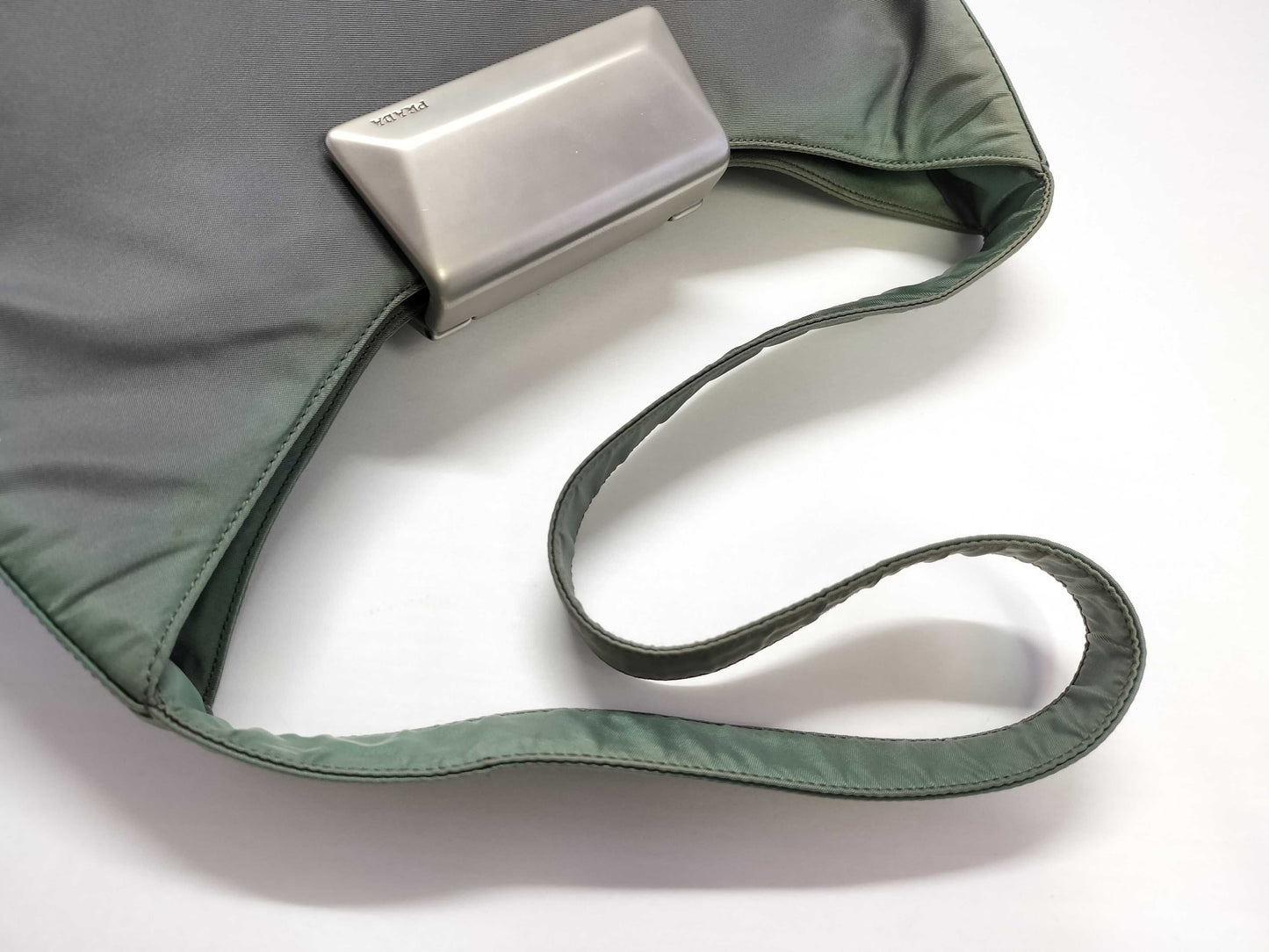 PRADA Nylon Archive Metal Buckle Shoulder Bag